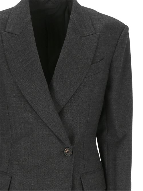 Dark grey virgin wool jacket BRUNELLO CUCINELLI | MB1167153C001